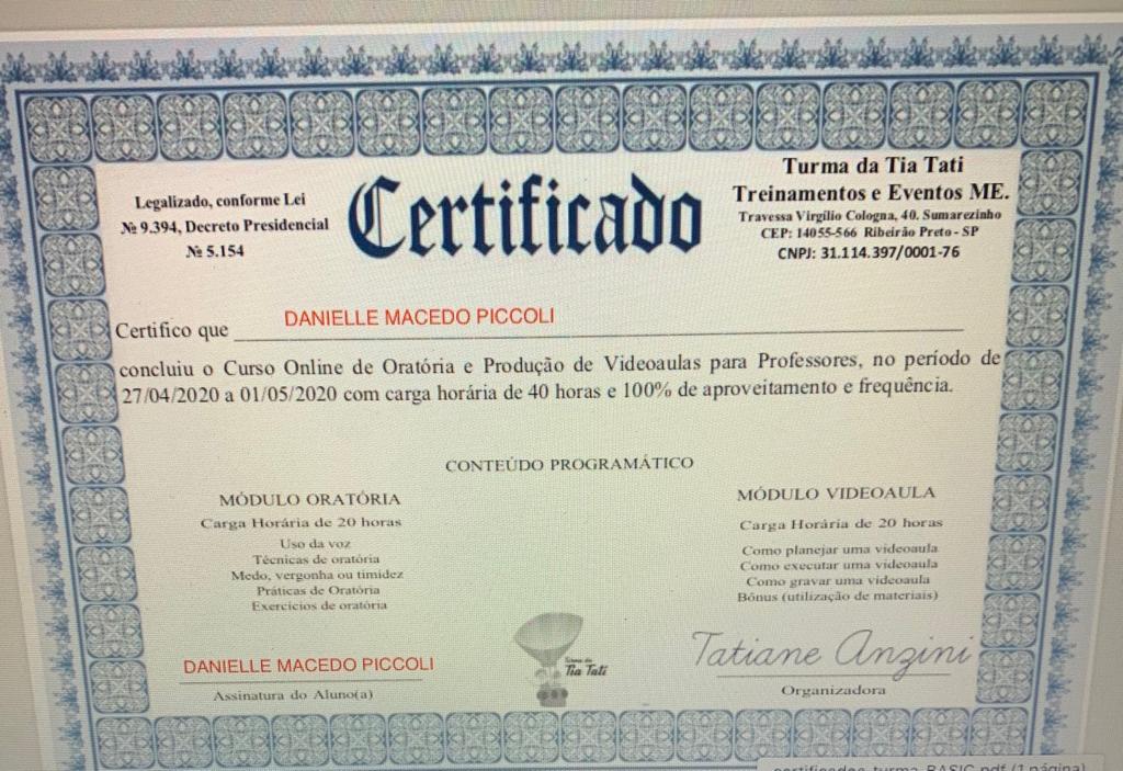 certificado